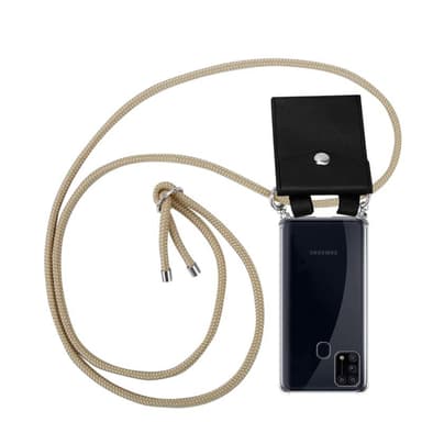 Samsung Galaxy M31 Deksel med Halskjede (brun)