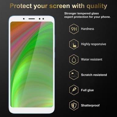 Xiaomi RedMi NOTE 5 Skjermbeskytter Skärmskydd (hvit)
