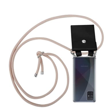 Samsung Galaxy A51 5G Deksel med Halskjede (rosa)