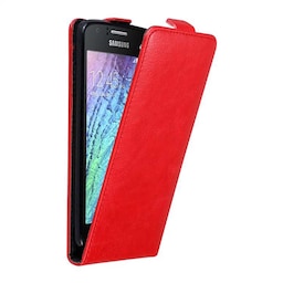 Samsung Galaxy J1 2015 deksel flip cover (rød)