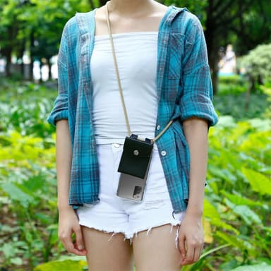 Samsung Galaxy NOTE 20 Deksel med Halskjede (brun)