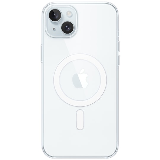 iPhone 15 Plus gjennomsiktig deksel med MagSafe