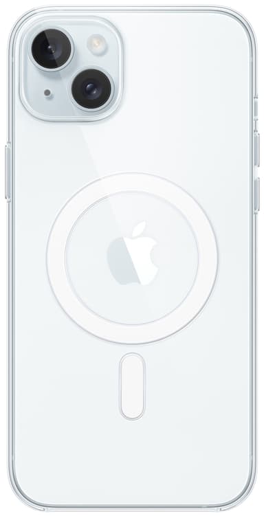 iPhone 15 Plus gjennomsiktig deksel med MagSafe