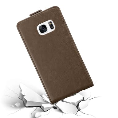 Samsung Galaxy S7 deksel flip cover (brun)