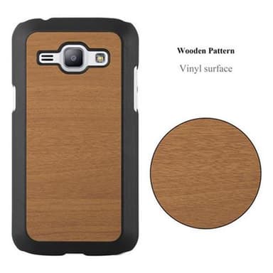 Samsung Galaxy J1 2015 Hardt Deksel Case (brun)