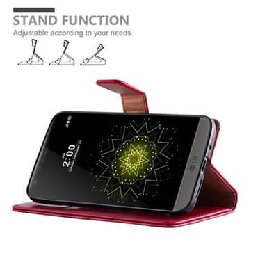 LG G5 lommebokdeksel etui (rød)