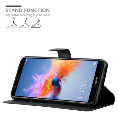 Honor 7X lommebokdeksel etui (svart)