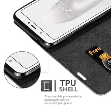 lommebokdeksel BQ Aquaris C case (brun)