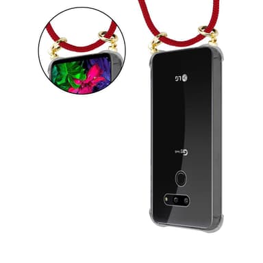 LG G8 ThinQ Deksel med Halskjede (rød)