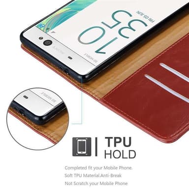 Sony Xperia XA ULTRA lommebokdeksel etui (rød)