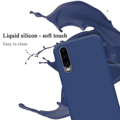 Huawei P30 silikondeksel case (blå)