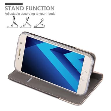 Samsung Galaxy A3 2017 lommebokdeksel etui (grå)