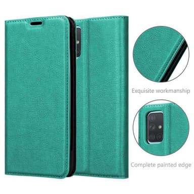Samsung Galaxy A71 4G lommebokdeksel case (turkis)