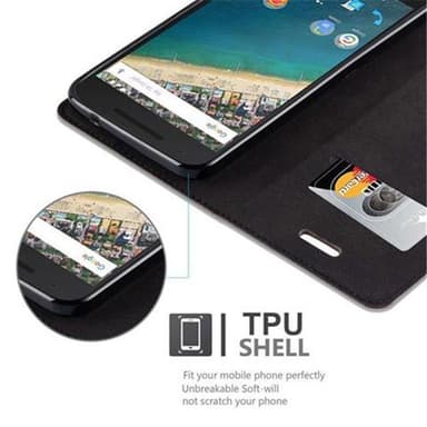 LG Google NEXUS 5X lommebokdeksel case (brun)