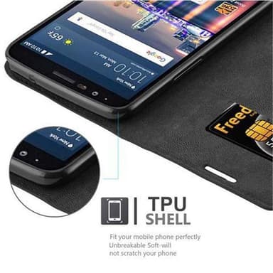 LG STYLUS 3 lommebokdeksel case (svart)