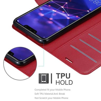 Huawei MATE 20 LITE lommebokdeksel etui (rød)