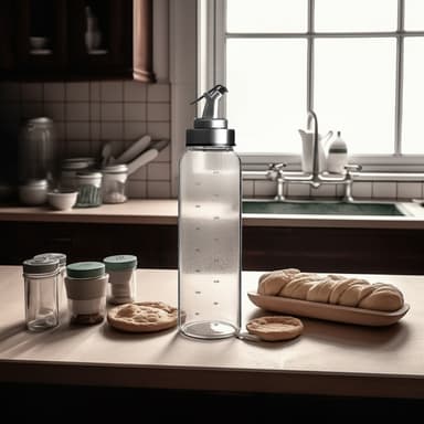 2x Oljedispenser Oljeflaskebeholder Eddik 450 ml