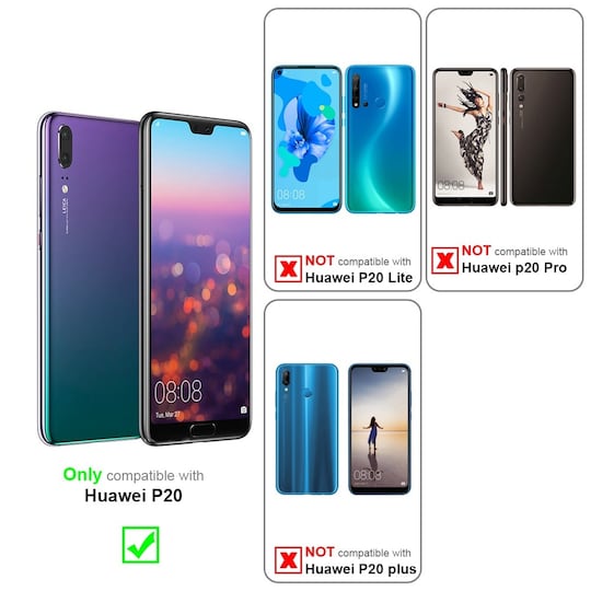 Huawei P20 silikondeksel case (hvit)