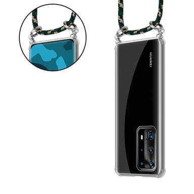 Huawei P40 PRO / P40 PRO+ Deksel med Halskjede (brun)