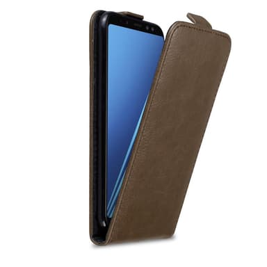 Samsung Galaxy A8 2018 deksel flip cover (brun)