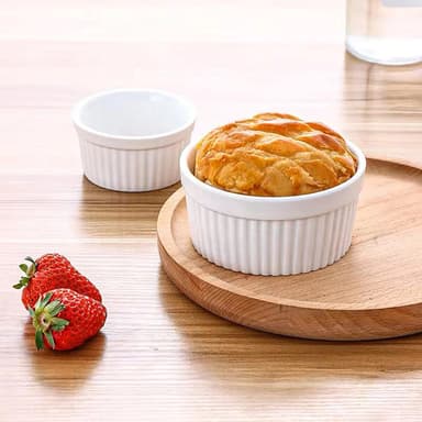 Souffleformer Bakeform porselen 6-delt sett (Hvit)