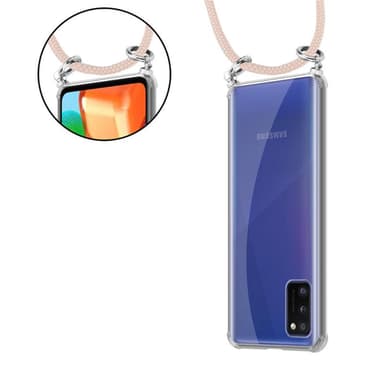 Samsung Galaxy A41 Deksel med Halskjede (rosa)