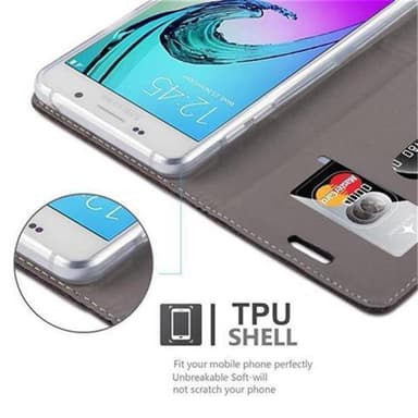 Samsung Galaxy A3 2016 lommebokdeksel etui (grå)
