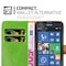 Nokia Lumia 520 / 521 lommebokdeksel etui (grønn)