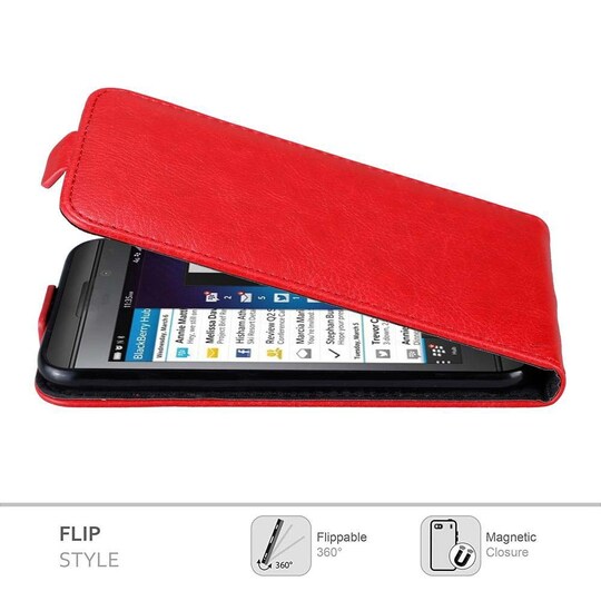 Blackberry Z10 deksel flip cover (rød)