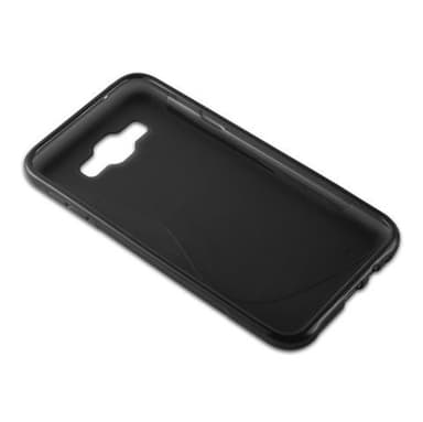 Samsung Galaxy E7 silikondeksel case (svart)