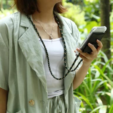 Oppo A92s Deksel med Halskjede (brun)