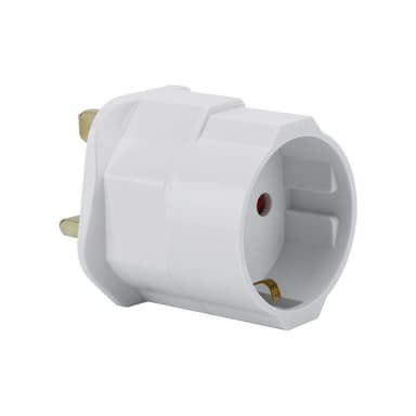 4x Socket Adapter Travel Converter (uk type g til eu)