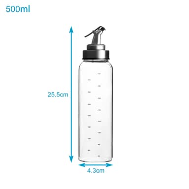 2x Oljedispenser Oljeflaskebeholder Eddik 450 ml
