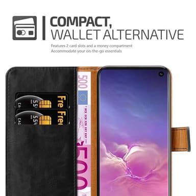 Samsung Galaxy S10 4G lommebokdeksel etui (svart)