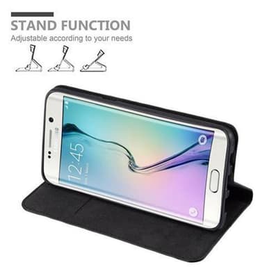 Samsung Galaxy S6 EDGE PLUS lommebokdeksel case (svart)
