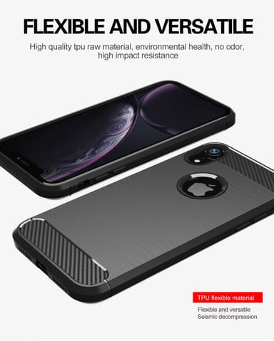 iPhone XR deksel ultra slim (svart)