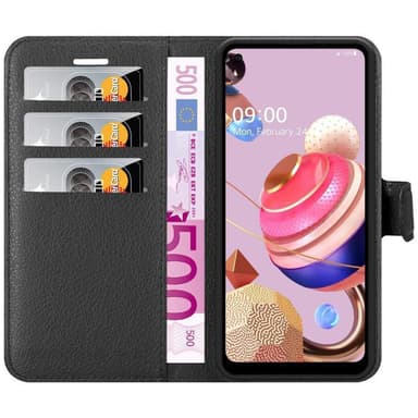 LG K51S lommebokdeksel etui (svart)