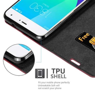 MEIZU MX4 lommebokdeksel case (rød)