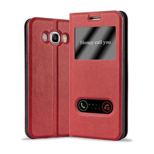 Samsung Galaxy J5 2016 lommebokdeksel cover (rød)