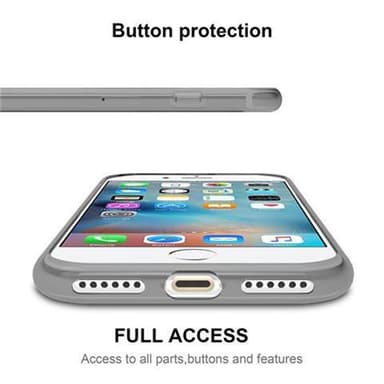 iPhone 7 / 7S / 8 / SE 2020 deksel ultra slim (svart)