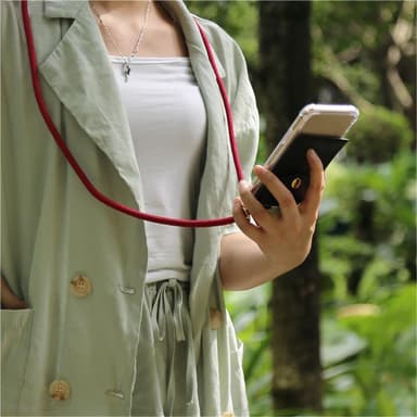 Nokia 6 2017 Deksel med Halskjede (rød)