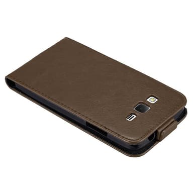 Samsung Galaxy GRAND PRIME deksel flip cover (brun)