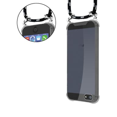 iPhone 5 / 5S / SE 2016 Deksel med Halskjede (svart)