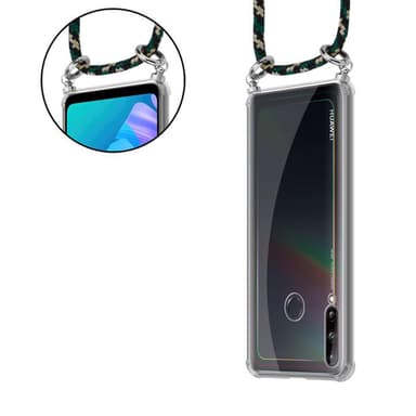 Huawei P40 LITE E Deksel med Halskjede (brun)