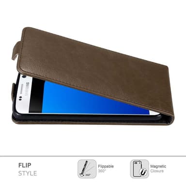 Samsung Galaxy S7 deksel flip cover (brun)