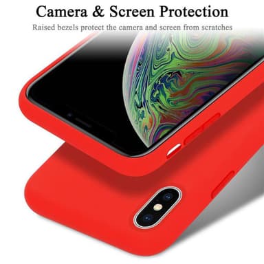 iPhone XS MAX silikondeksel case (rød)
