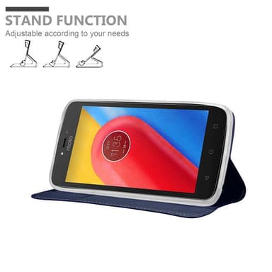 Motorola MOTO C lommebokdeksel etui (blå)