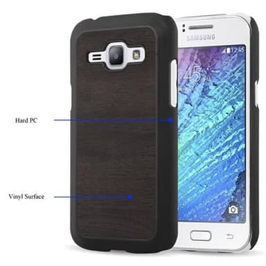 Samsung Galaxy J1 2015 Hardt Deksel Case (svart)