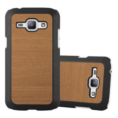 Samsung Galaxy J1 2015 Hardt Deksel Case (brun)