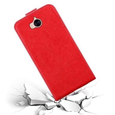 Huawei Y5 2017 / Y6 2017 deksel flip cover (rød)